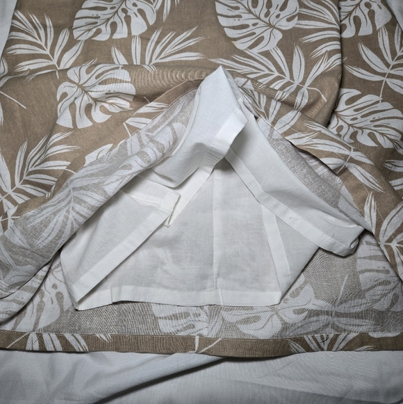 Charlie Paige Tropical Beige and White Sleeveless Womens Large Dress - Picture 4 of 9